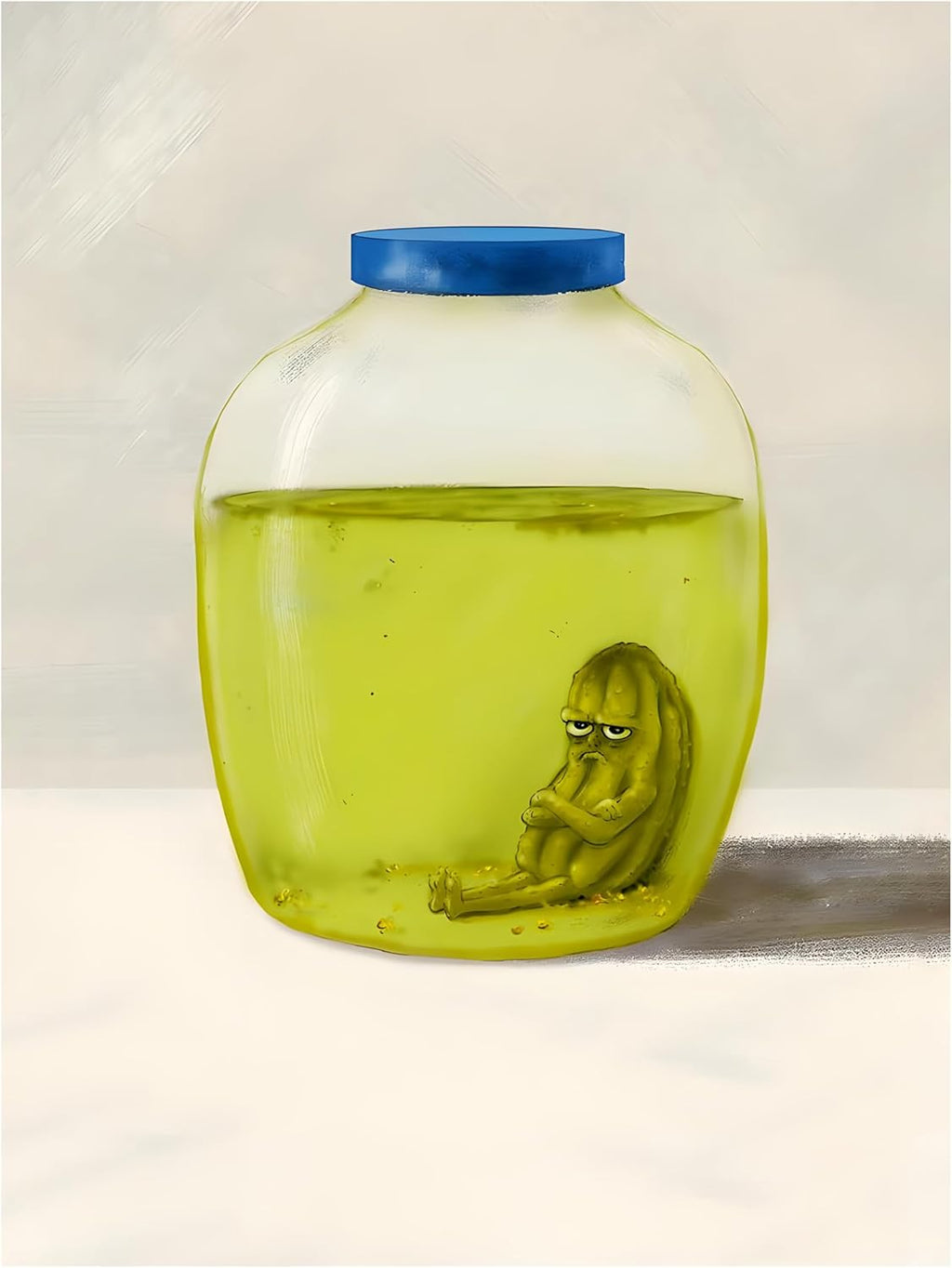 Framed Green Canvas Wall Art — 16" — Olive Green Poster