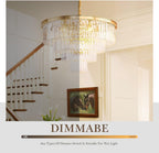 Luxe Black Chandelier — 18" - View 6