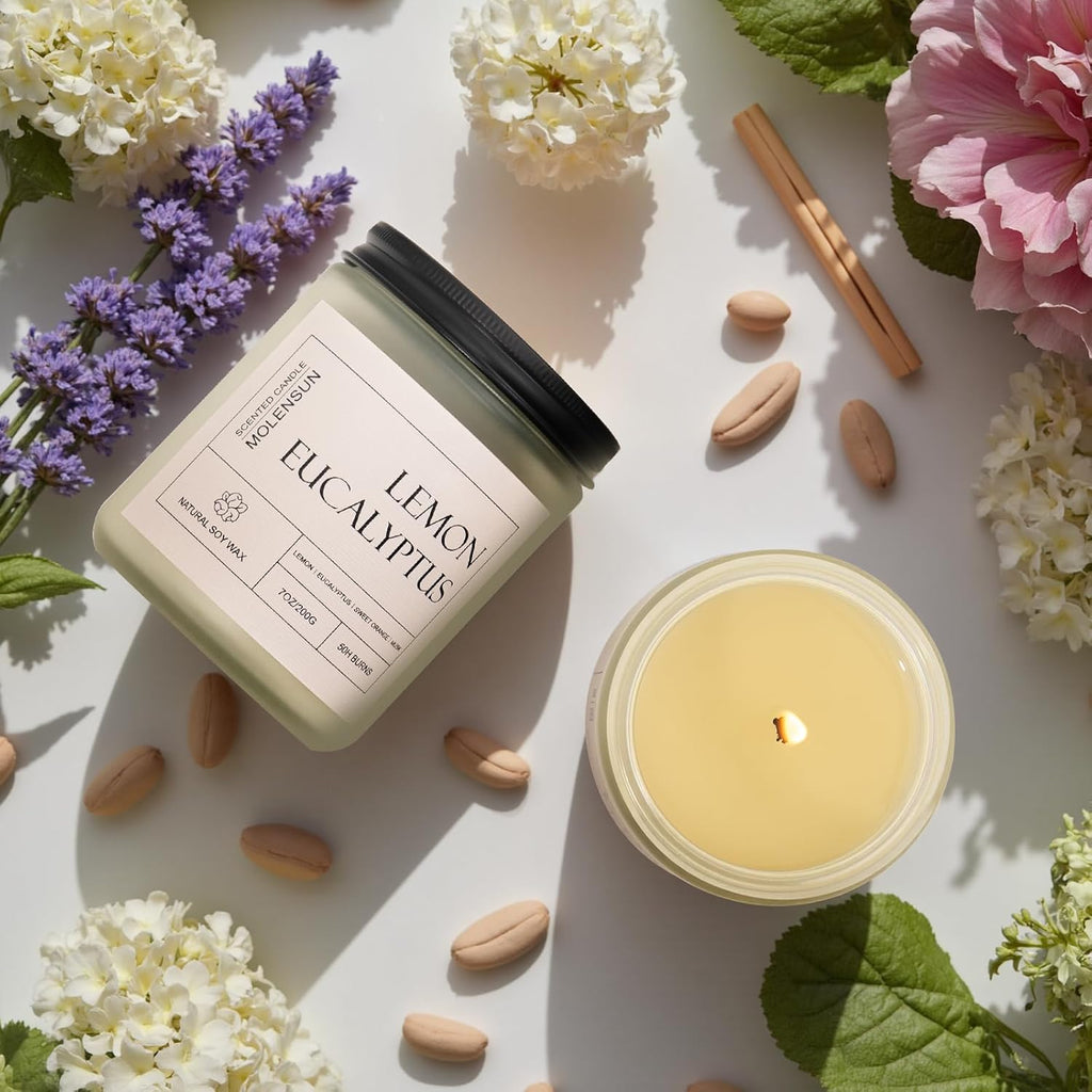 Scented Green Soy Candle - View 6