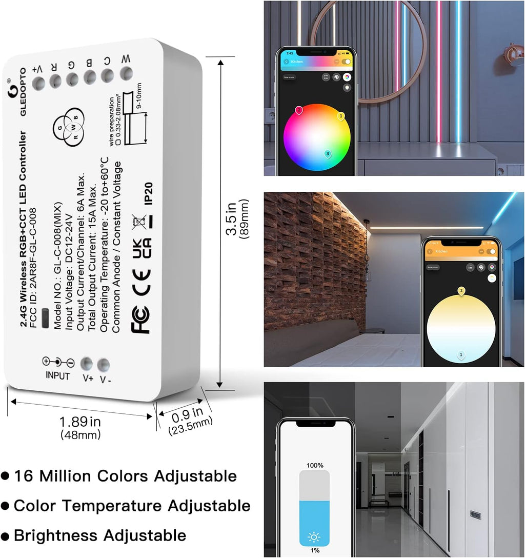 Dimmable Metal LED Strip Light - View 5