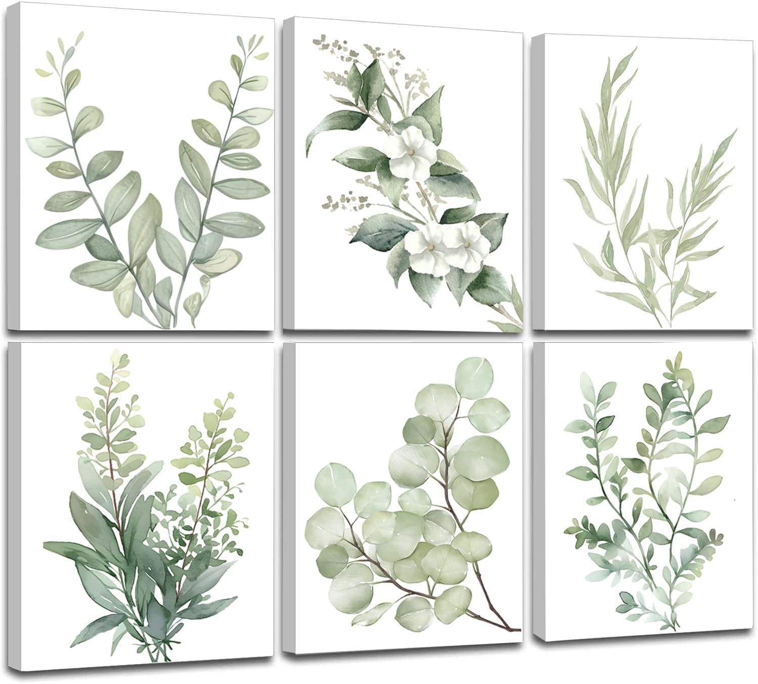 Framed Mid-Century Green Wall Art — 12" — 9"x12"