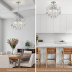 Luxe Black Chandelier — 4-Light - View 7