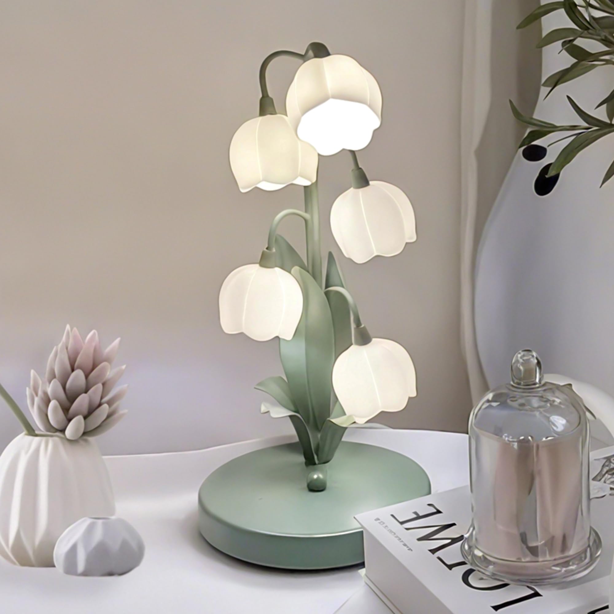 Vintage Green Bedside Lamp