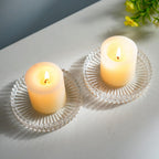 Round White Pillar Candle — 5" - View 5