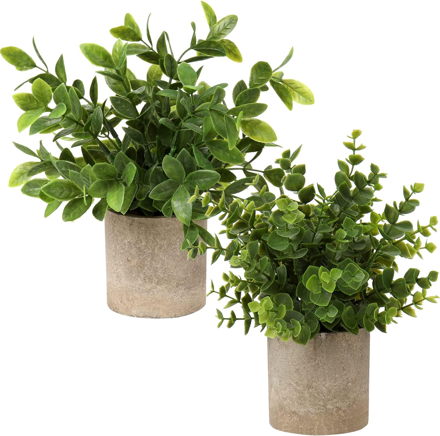 Farmhouse Green Faux Plant — Set of 2 — 1-green