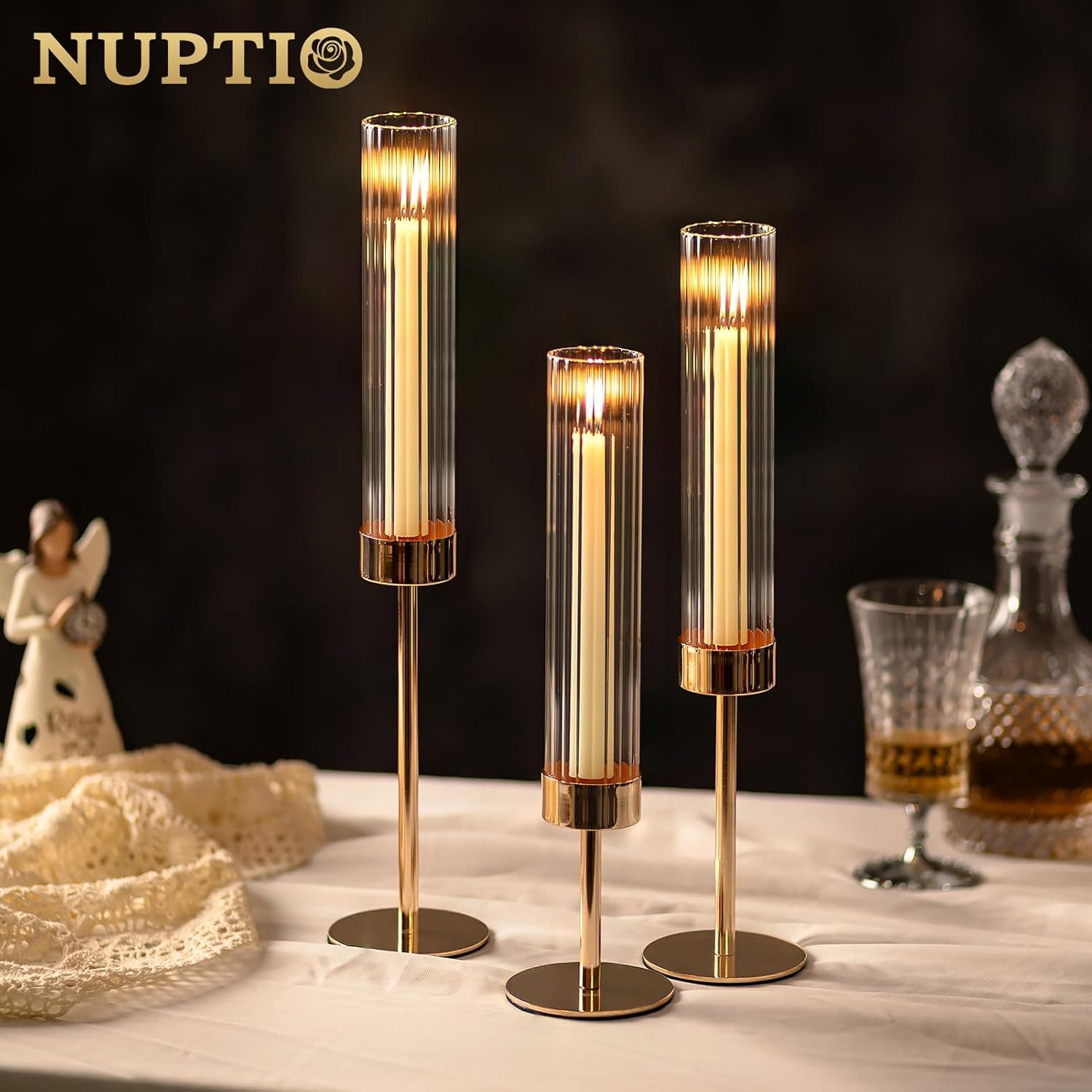 Gold Candle — Set of 6 - View 5
