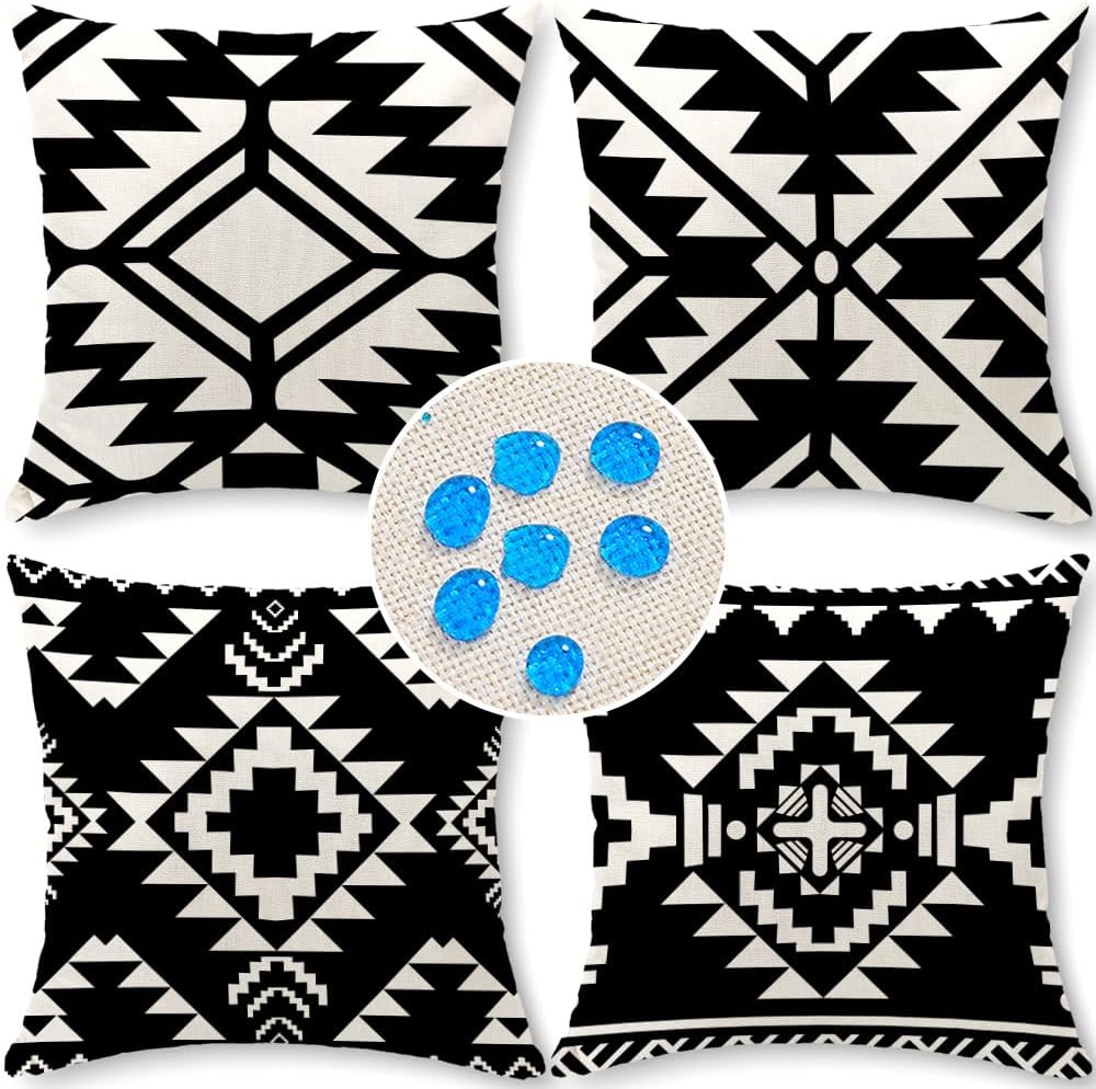 Boho Fabric Pillow Cover — 18" — G12
