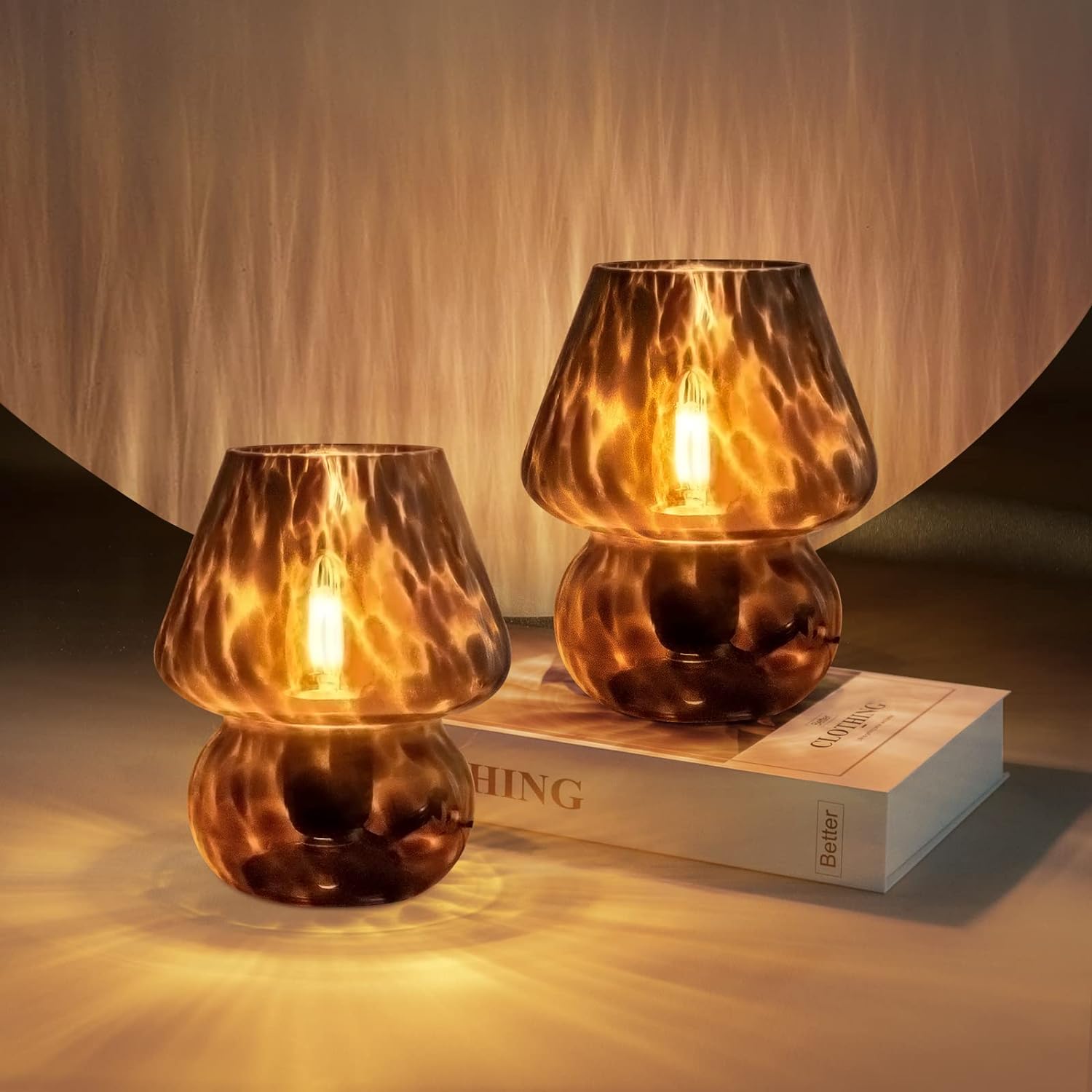 Dimmable Black Bedside Lamp — black-2packs