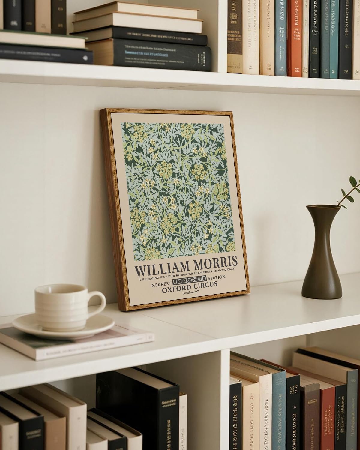Vintage Orange Framed Wall Art — 16" - View 4