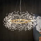 Round Luxe Gold Chandelier — 6-Light