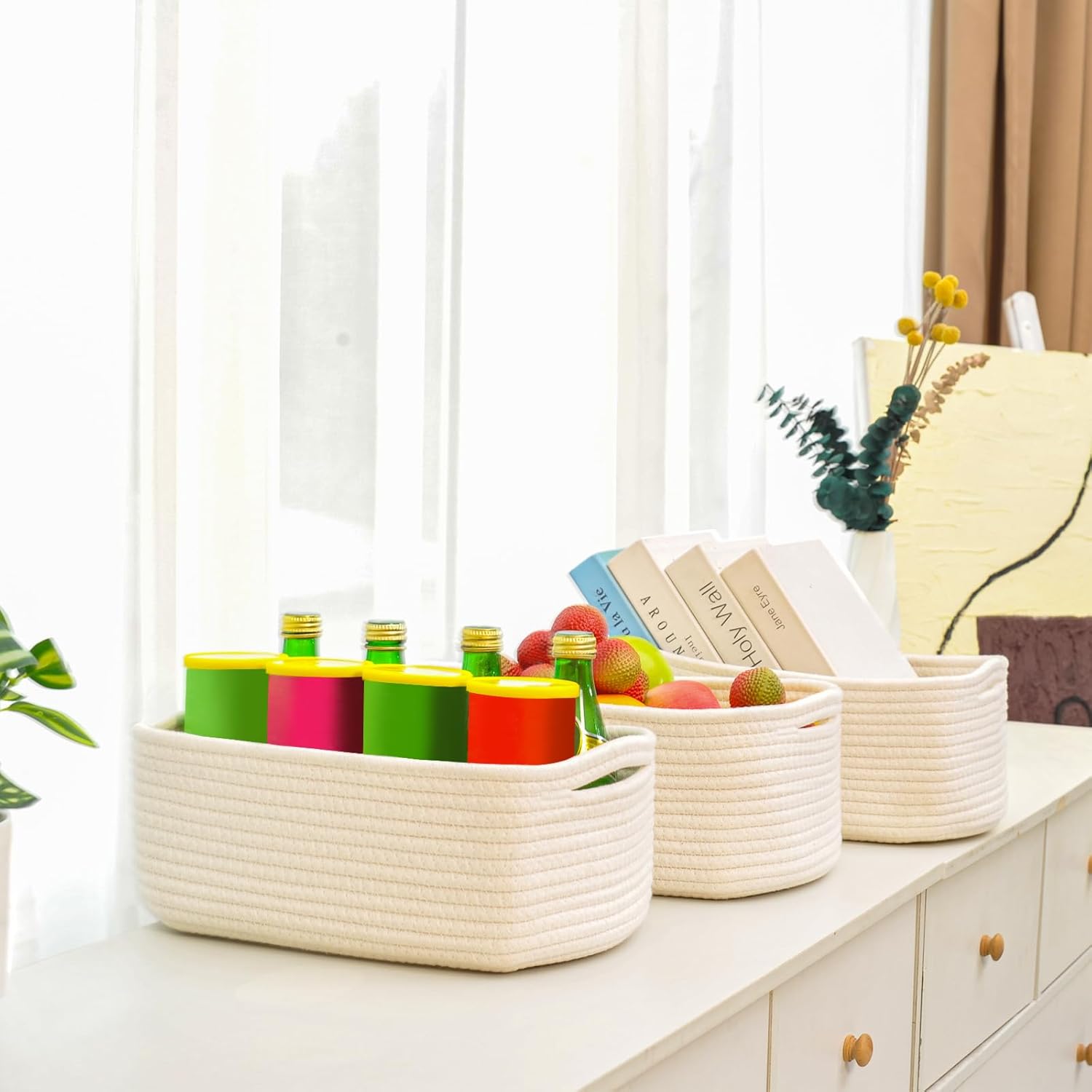 Black Storage Basket — 13" - View 4