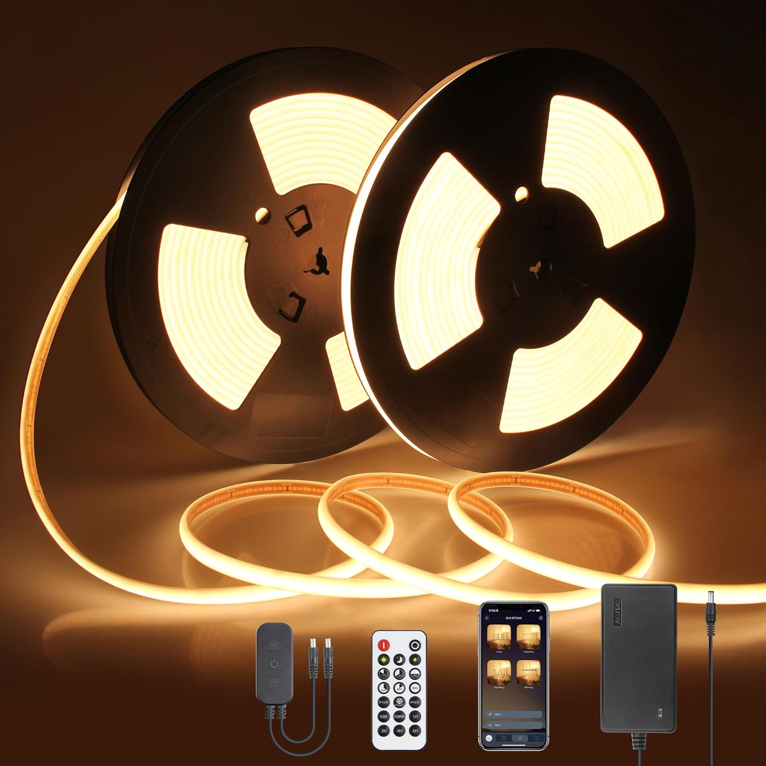 Dimmable White LED Strip Light — Warm White