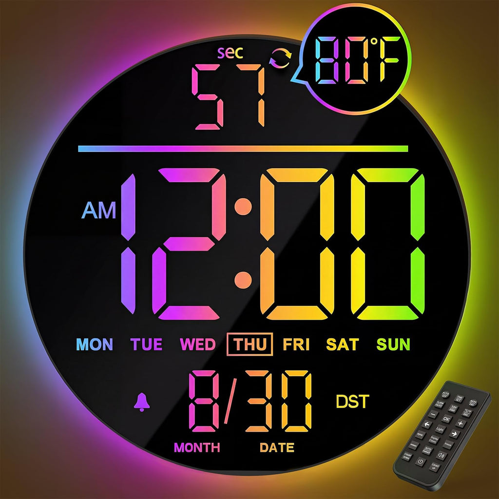 RGB Blue Wall Clock — 10"
