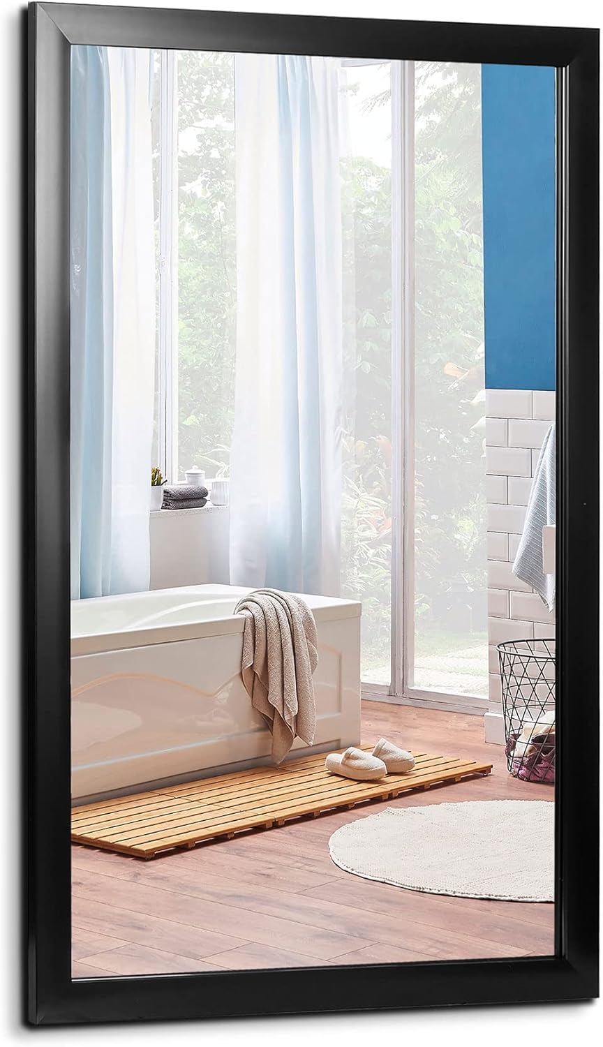 Metal Round Mirror — 24" — 24"L x 36"W