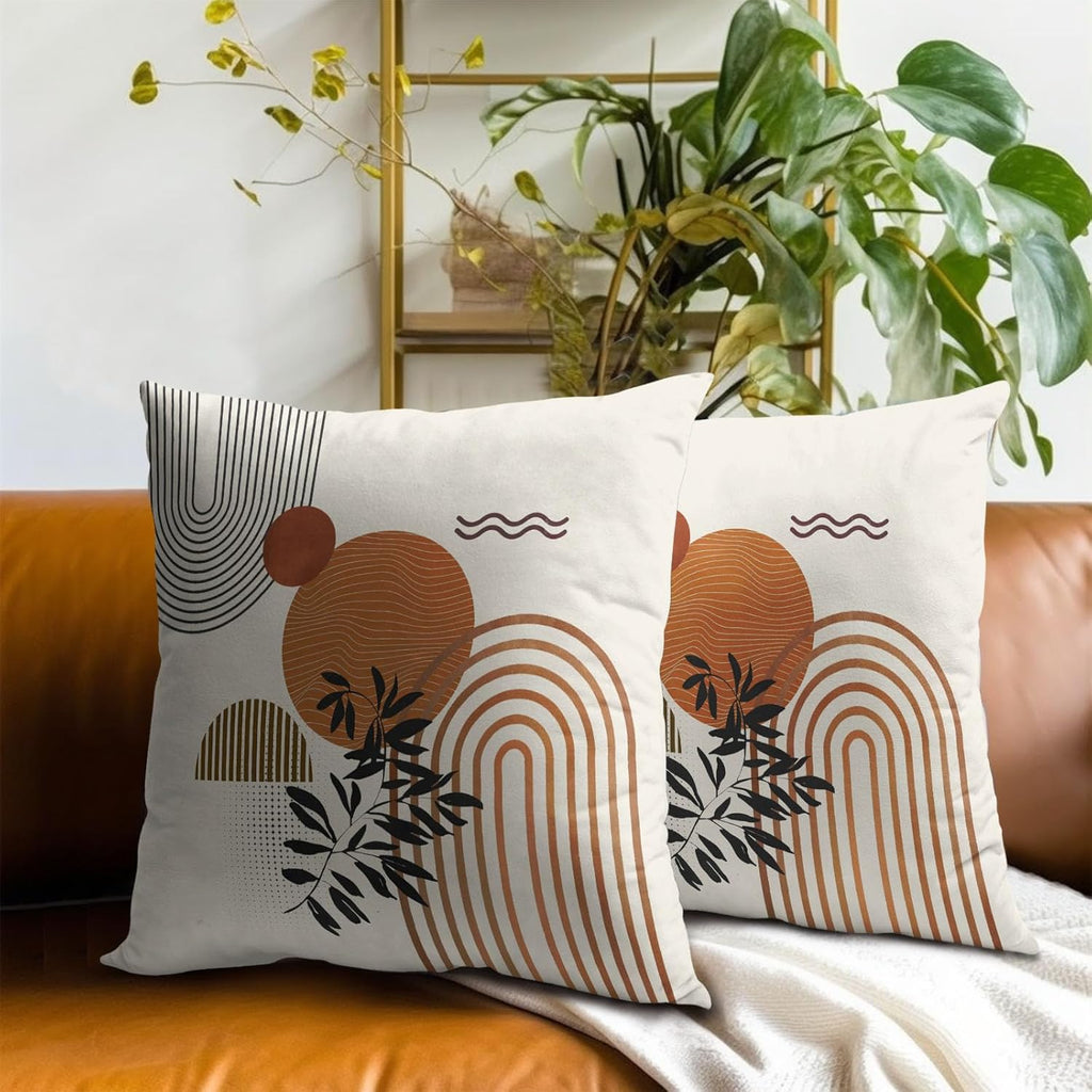 Boho Blue Throw Pillow Cover — 22" - View 7