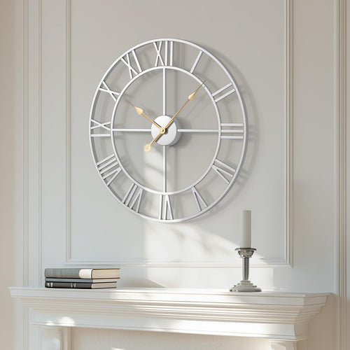 Battery Operated Black Wall Clock — 24"