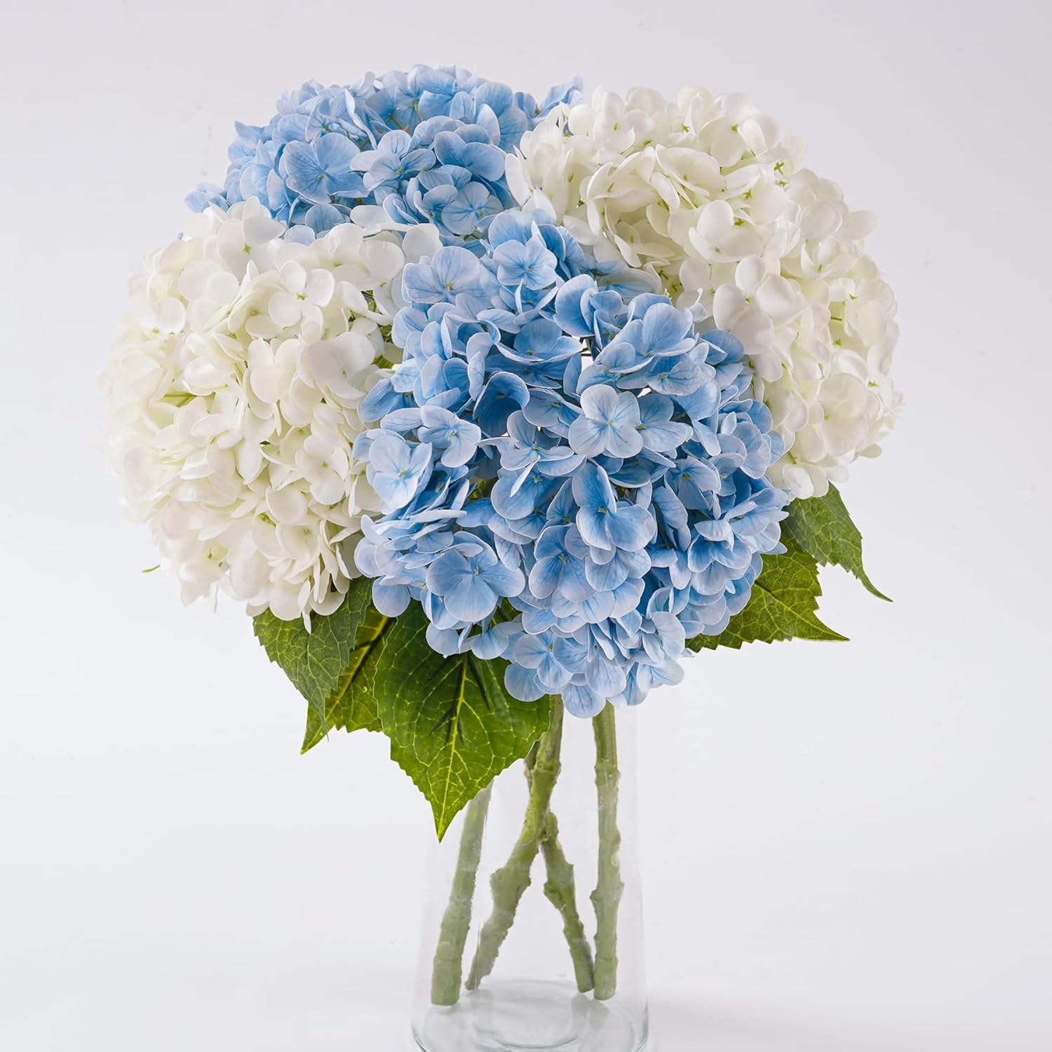 Blue Artificial Flowers — 21" — 4pcs
