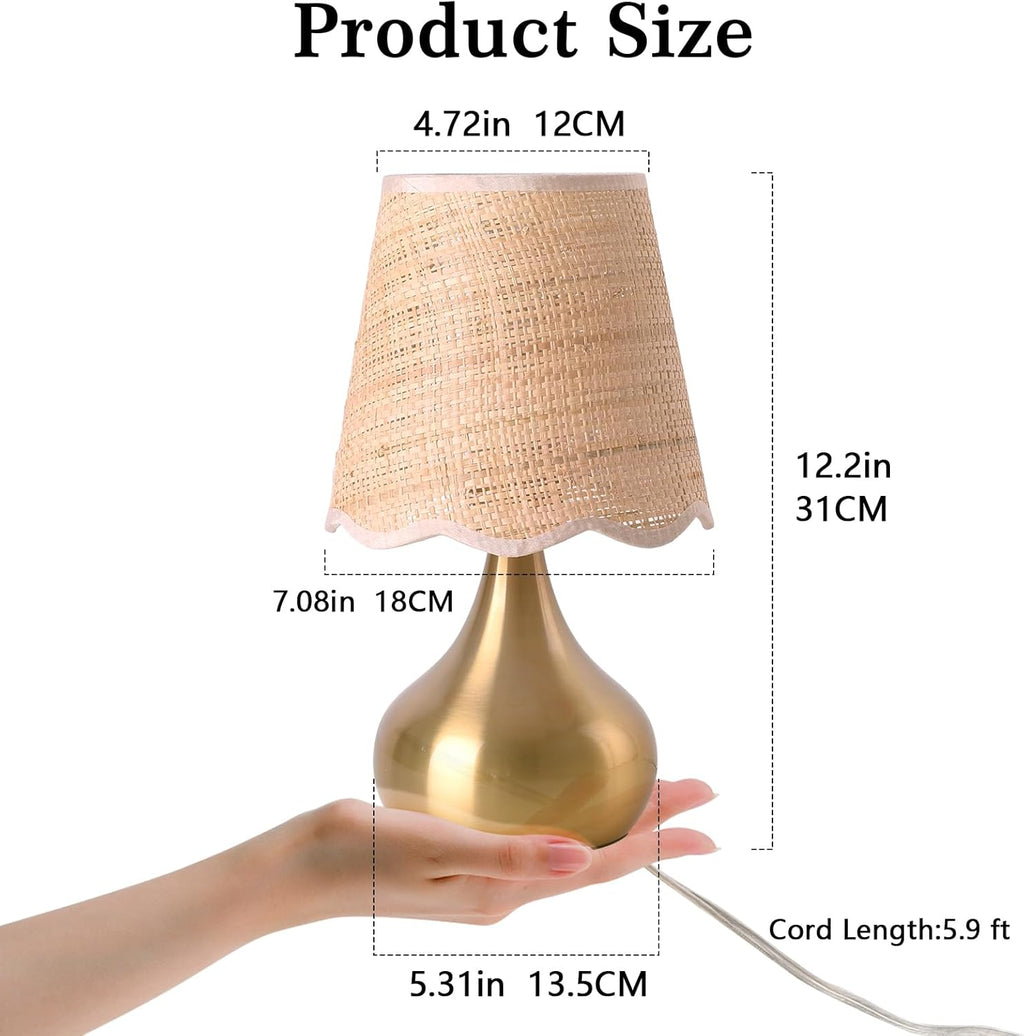 Boho Beige Table Lamp - View 3