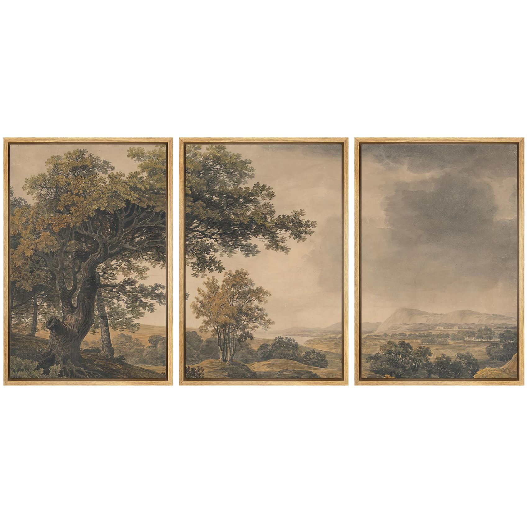 Vintage Farmhouse Framed Wall Art — 24"