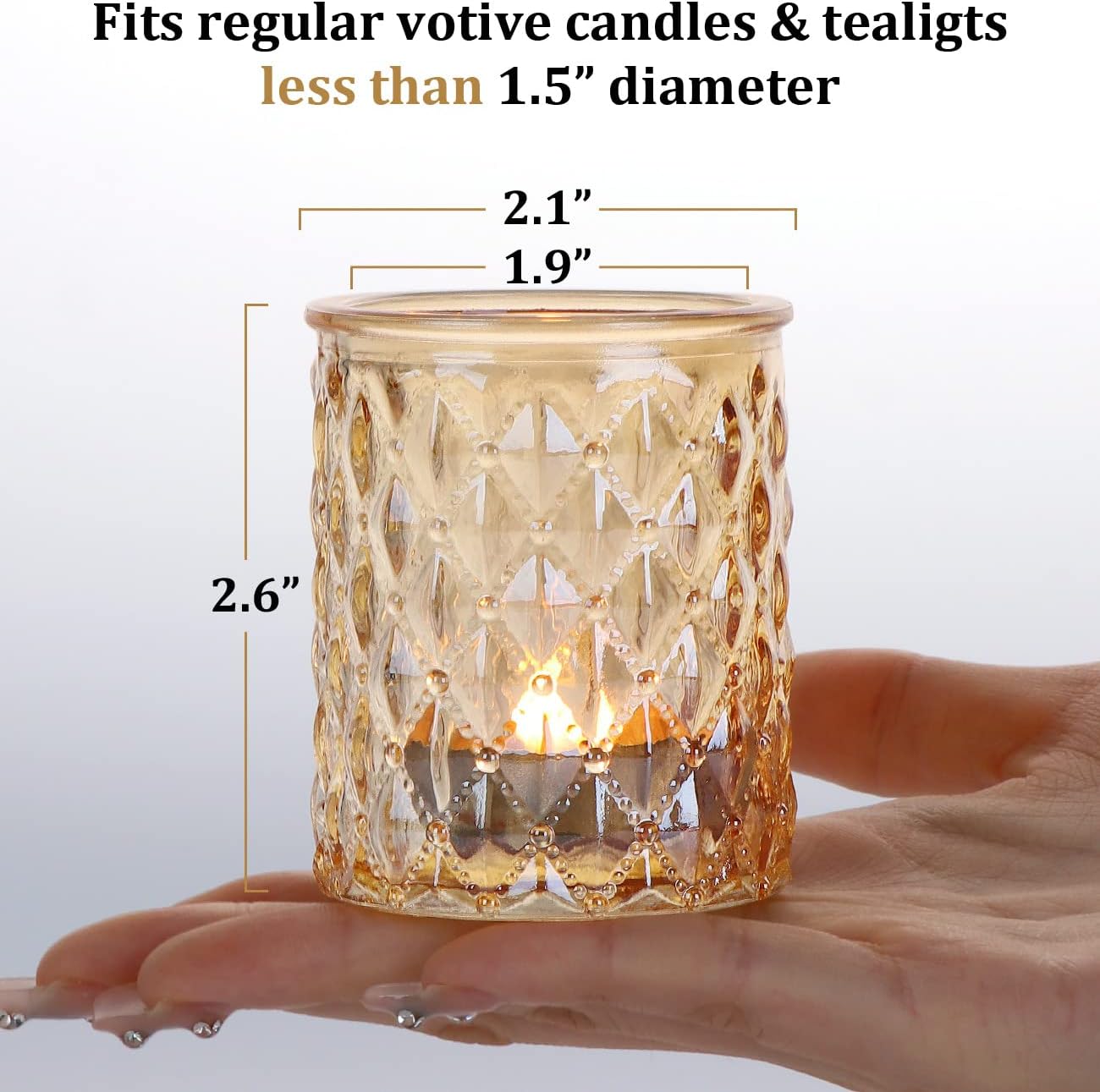 Luxe Blue Candle - View 2