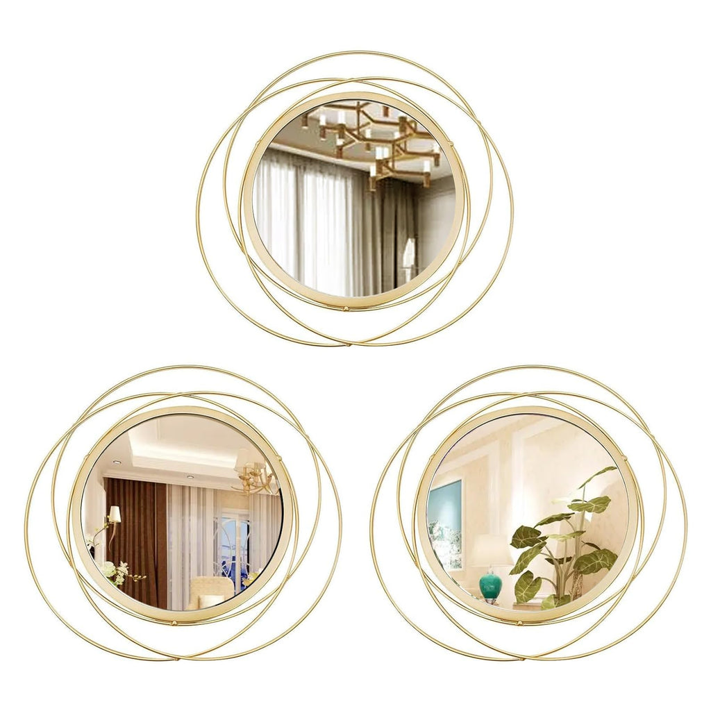 Boho Black Round Mirror