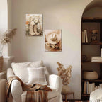 Framed Beige Canvas Wall Art — 16" - View 9
