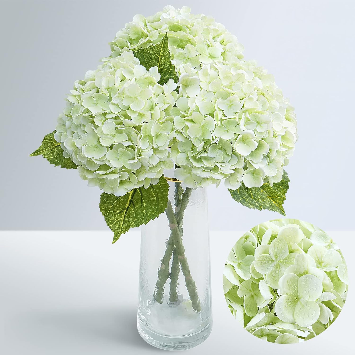 Beige Artificial Flowers — 21" — Green