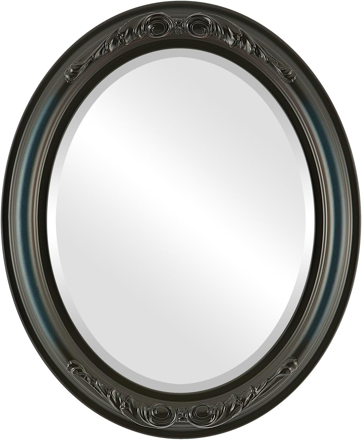 Beveled Luxe Beige Wall Mirror — 20" — Royal Blue