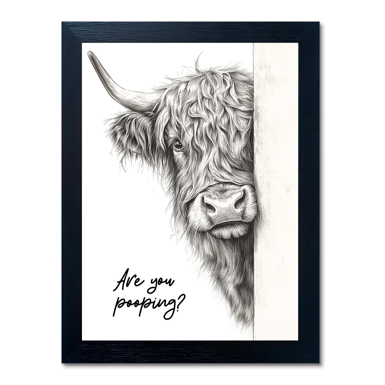 Framed Farmhouse Black Wall Decor — 8"