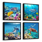 Modern Black Framed Wall Art — 12"
