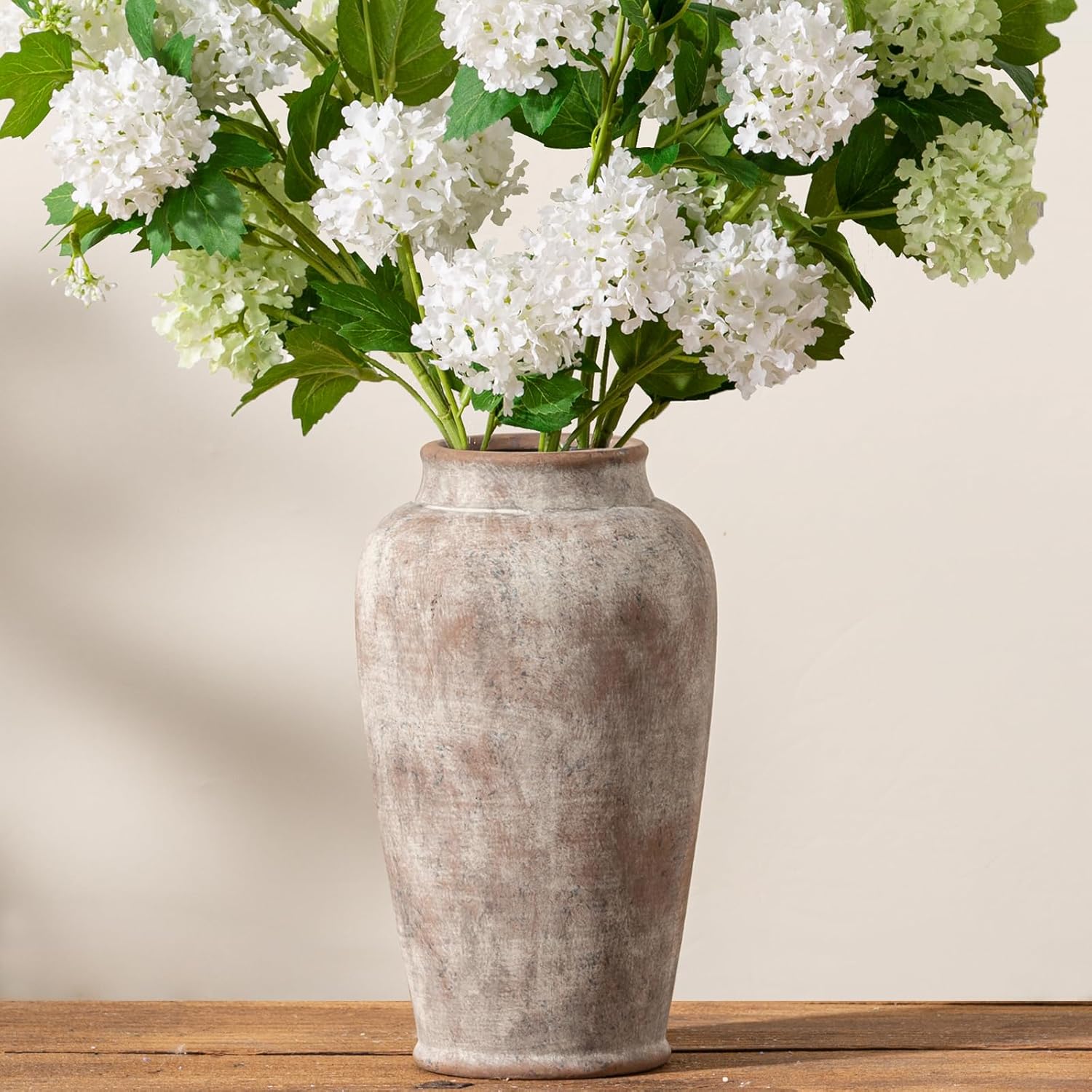 Farmhouse Brown Flower Vase — 11" — 11"h - Rustic