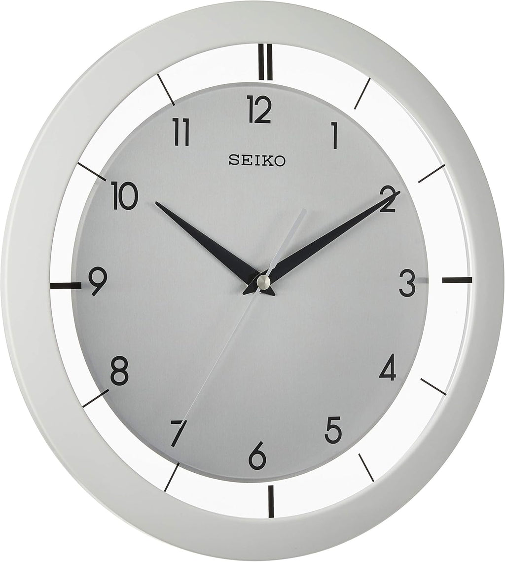 Black Wall Clock — 11" — Silver