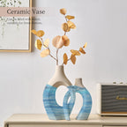 Modern Black Flower Vase — Set of 2 - View 5