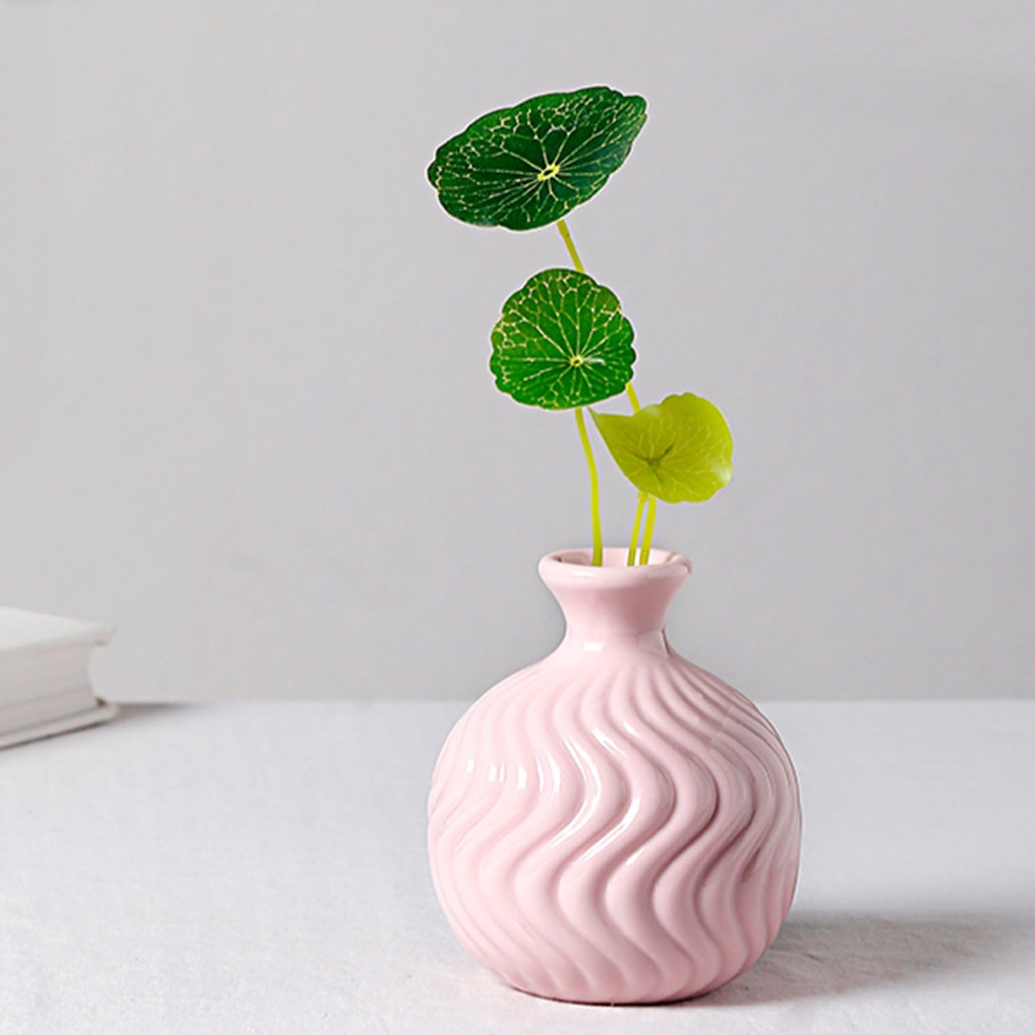 Green Decorative Vase — Pink