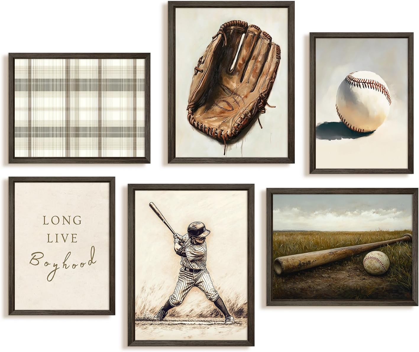 Framed Metal Wall Decor — 8" — 8"x10" Framed