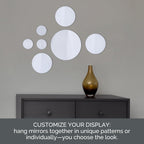 Glass Round Mirror — Set of 7 - View 5