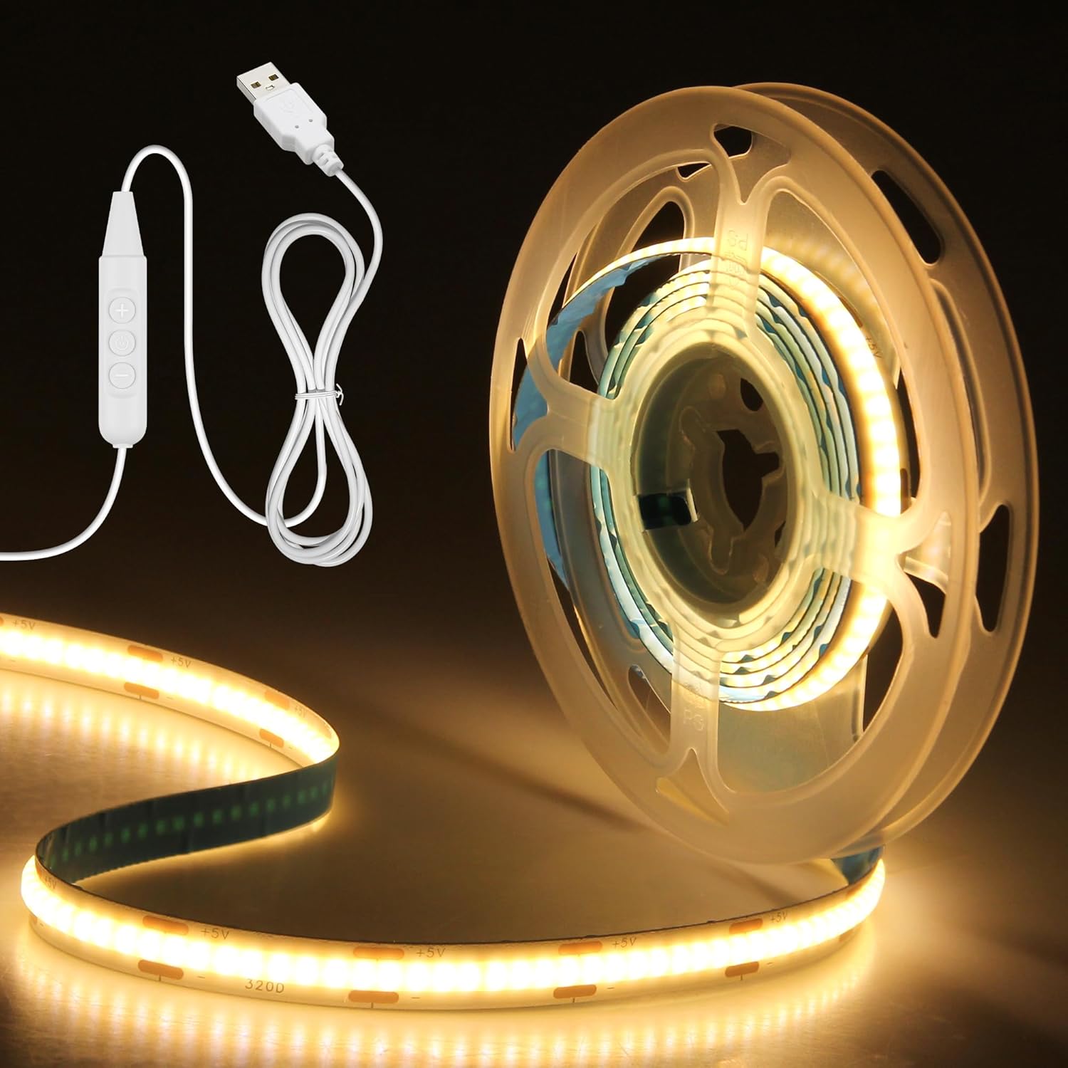Dimmable Metal LED Strip Light — 6.56ft/Warm White