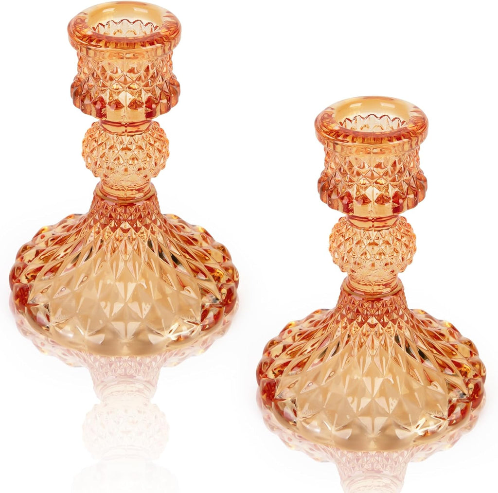 Orange Pillar Candle — Orange