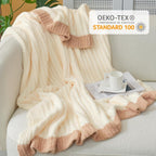 Beige Throw Pillow — 50" - View 5