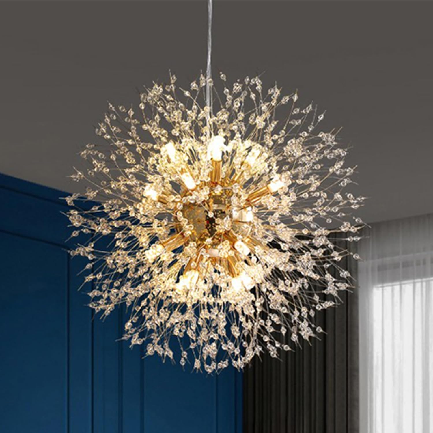 Luxe Gold Chandelier — 9-Light — 16-Lights