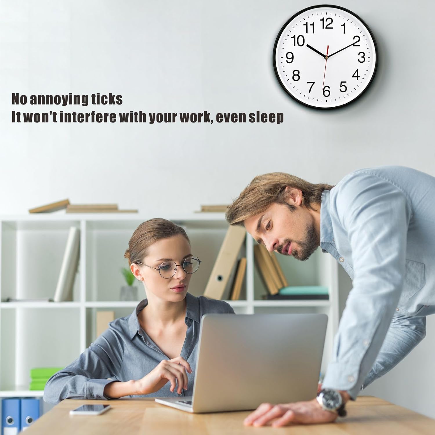Battery Operated Wall Clock — 16" - View 5
