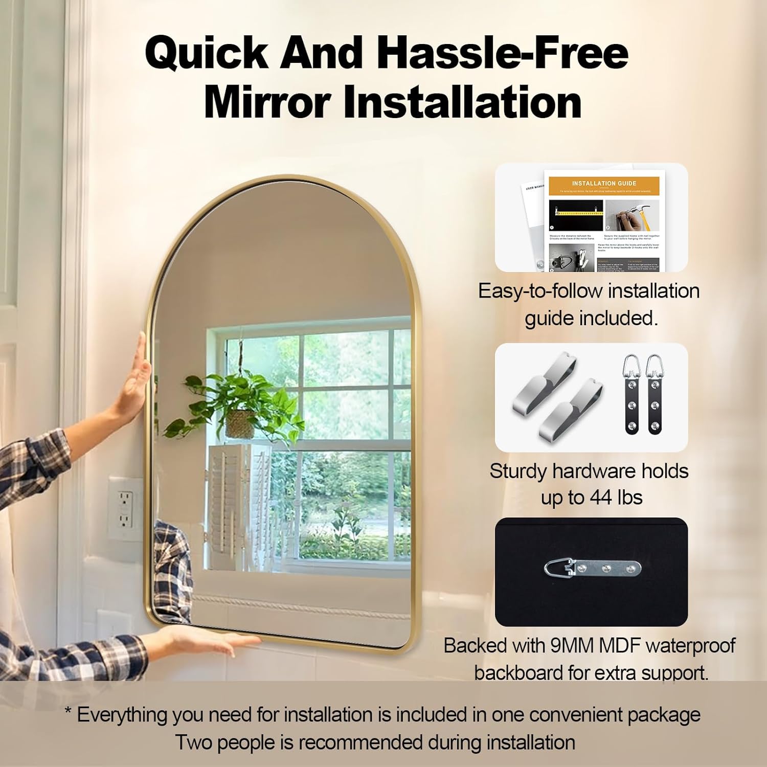 Luxe Gold Mirror — 26" - View 6