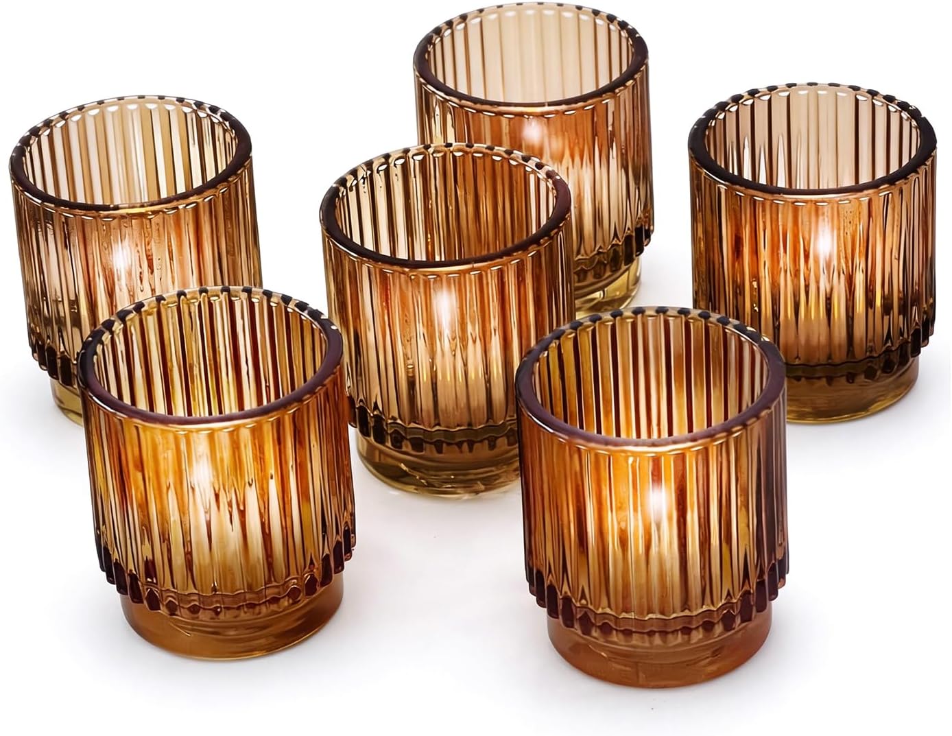 Vintage Boho Gold Candle — Set of 6 — One Size