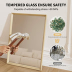 Framed Farmhouse Gold Wall Mirror — 30" - View 8