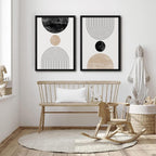 Framed Boho Blue Wall Art Print — 24" - View 7