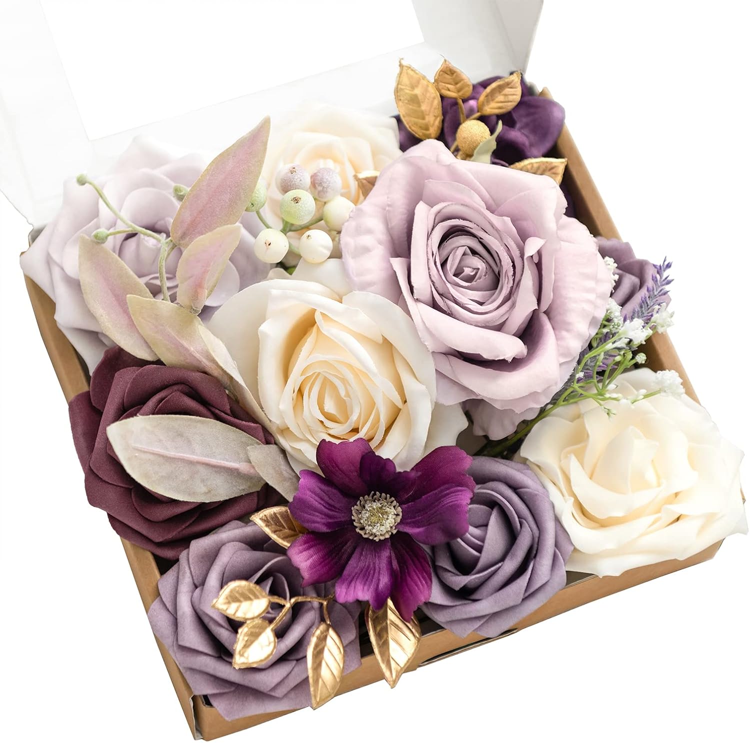 Beige Artificial Plant — Lilac & Cream