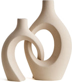 Modern Black Flower Vase — Set of 2 - View 9