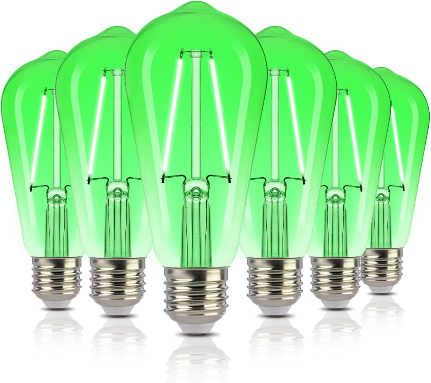 Dimmable Green Smart Bulb — Set of 1 — Green