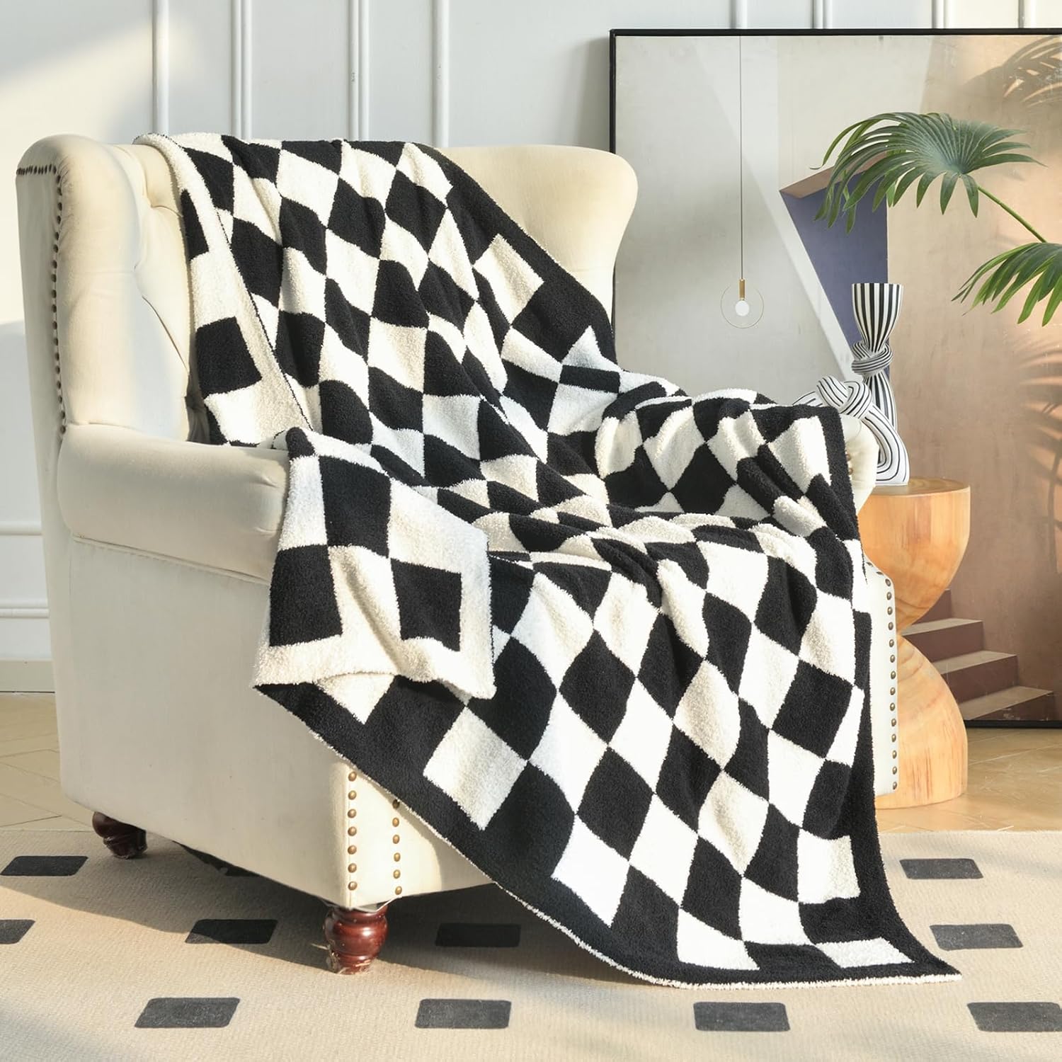 Beige Throw Pillow — 50" - View 4