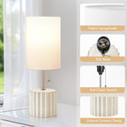 Adjustable Blue Nightstand Lamp — Set of 2 - View 3